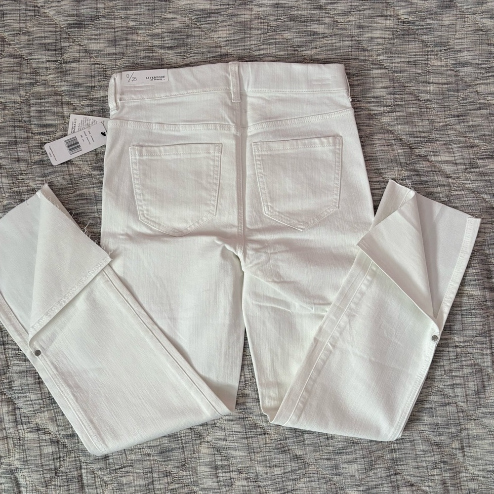 Liverpool The Crop Straight Leg Jeans Sz 0/25 | Liverpool The Crop White Jeans- - Picture 4 of 12
